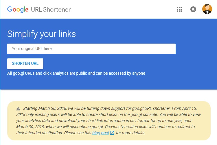 Google Discontinues URL Shortening Service on Chrome