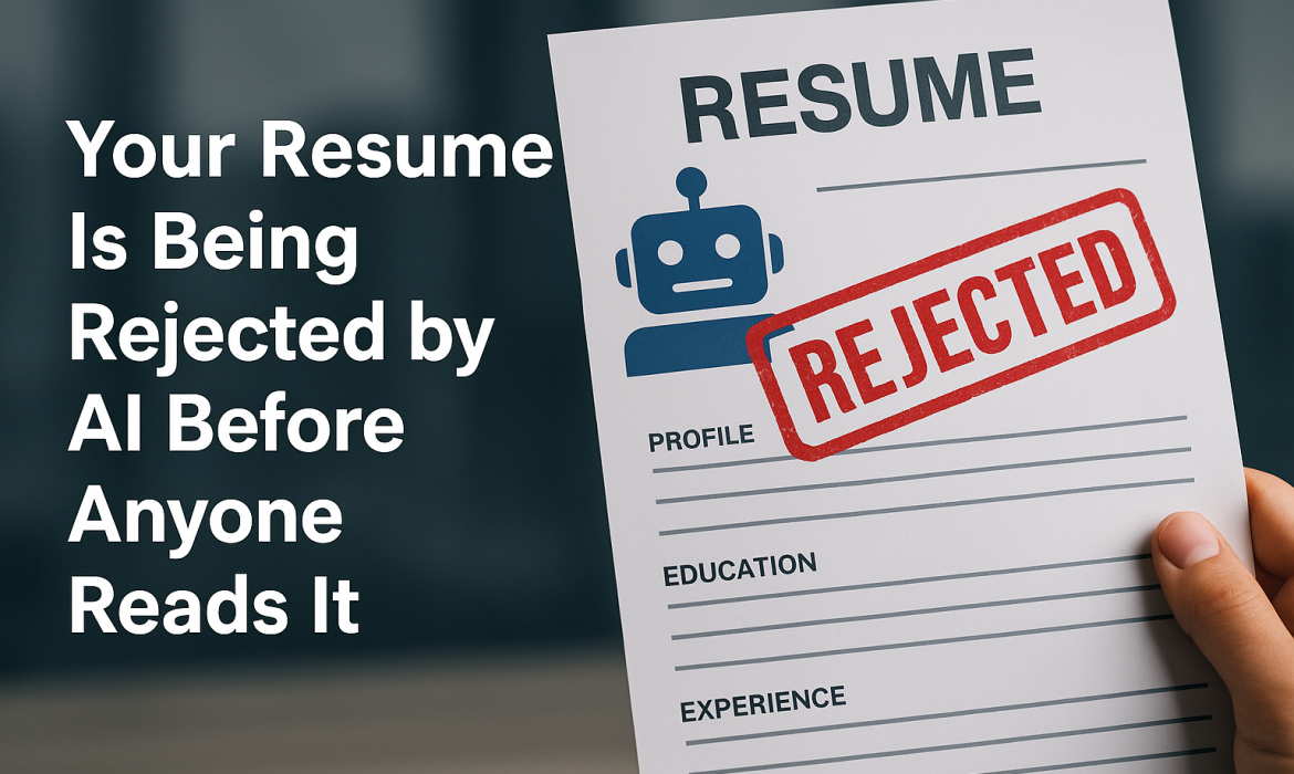 A digital representation of a resume being scanned by artificial intelligence (AI) software, symbolizing Applicant Tracking System (ATS) resume optimization.
