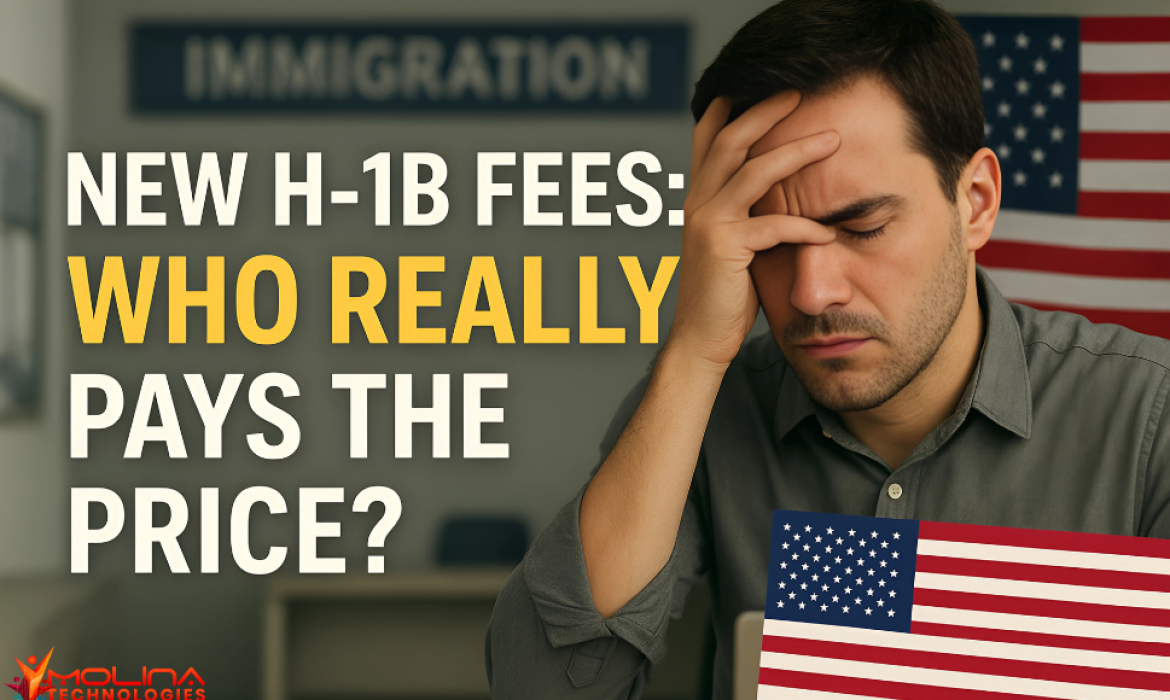 A graph showing the increasing cost of H-1B visas over time, including the recent $100,000 fee.
