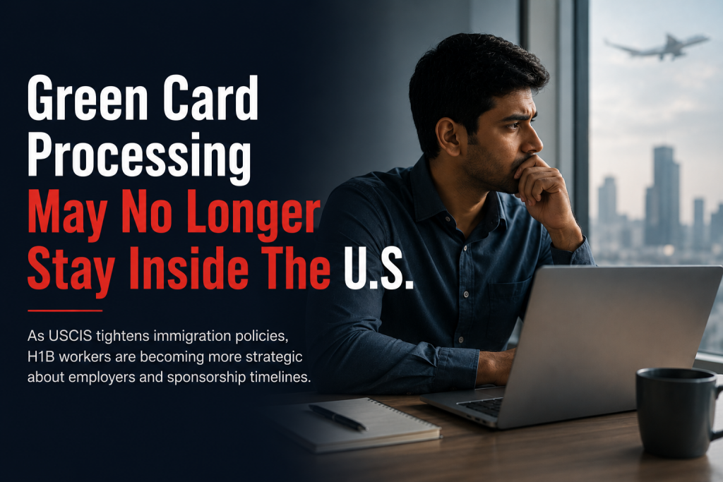 USCIS green card update 2026 for H1B professionals