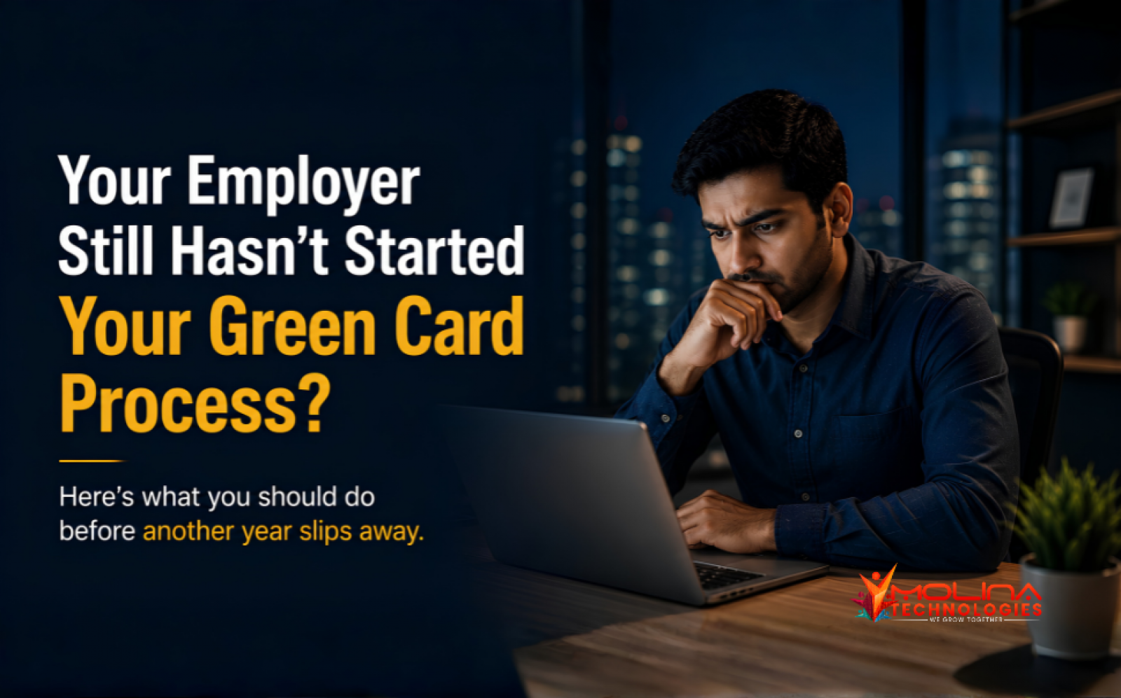 Employer hasn't started green card process for H1B professional in 2026